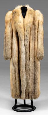 Golden island fox coat, full
