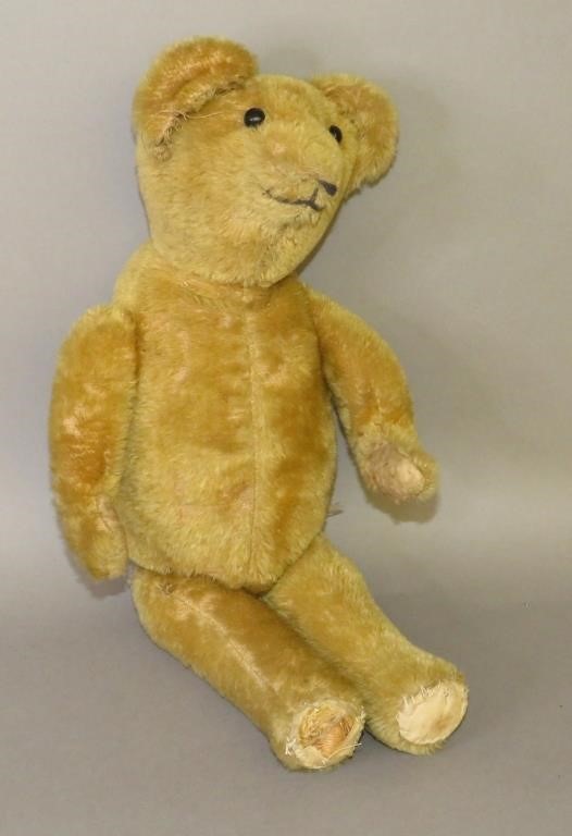 GOLDEN MOHAIR HUMPBACK TEDDY