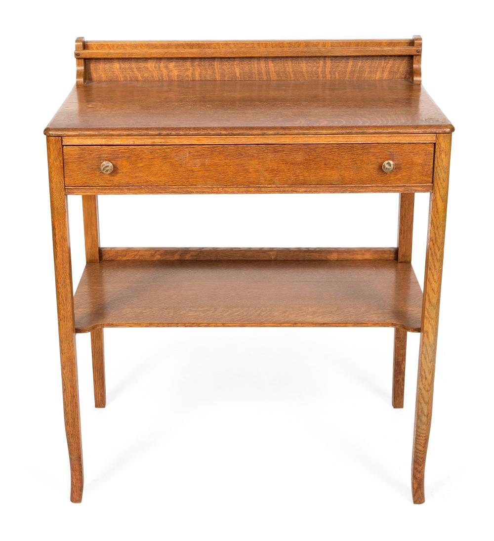 GOLDEN OAK SERVER CIRCA 1910-1920