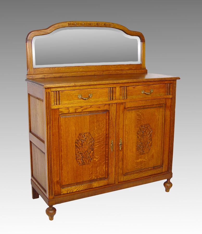 GOLDEN OAK SIDEBOARD WITH