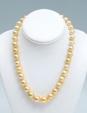 GOLDEN SOUTH SEA PEARL NECKLAC