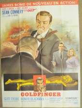 Goldfinger poster  French  re-
