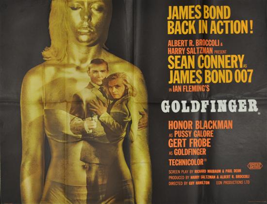 Goldfinger poster (golden girl