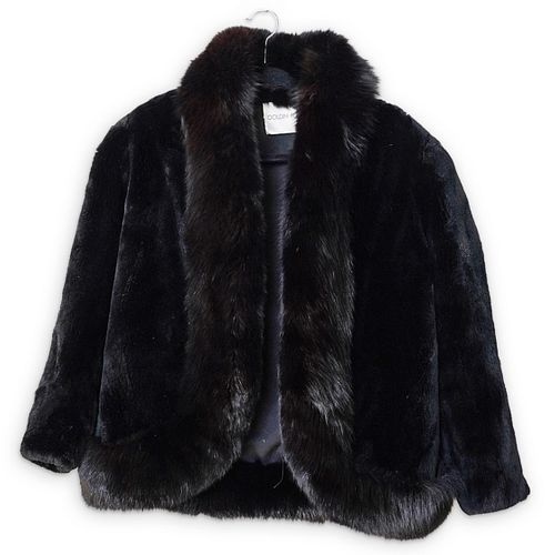GOLDIN FELDMAN MINK FUR BLACK