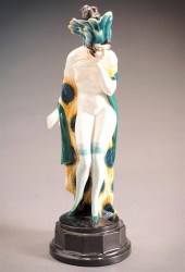 GOLDSCHEIDER ART DECO GLAZED C