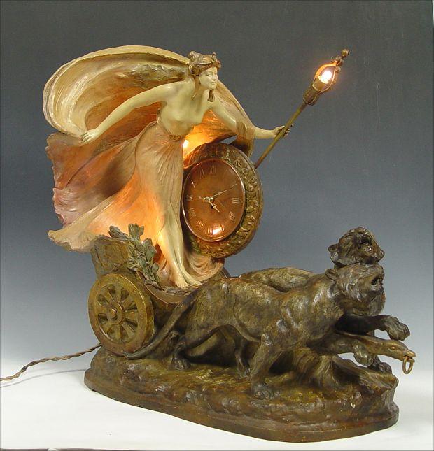 GOLDSCHEIDER GILDED TERRACOTTA