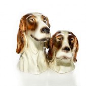 GOLDSCHEIDER HUNTING DOG BUST,