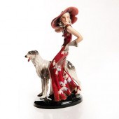 GOLDSCHEIDER LARGE ART DECO FI