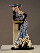 GOLDSCHEIDER WEIN ART DECO FIG