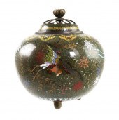 GOLDSTONE MEIJI CLOISONNE KORO
