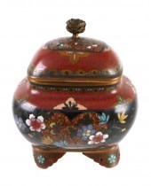 GOLDSTONE MEIJI CLOISONNE LIDD