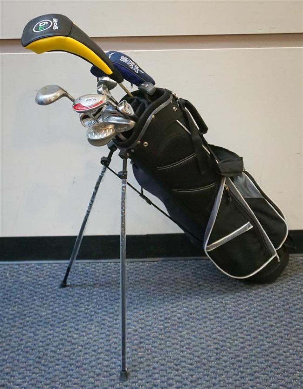 GOLF BAG WITH ASSORTED CLUBSGolf
