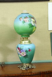 GONE WITH THE WIND LAMP. Blue