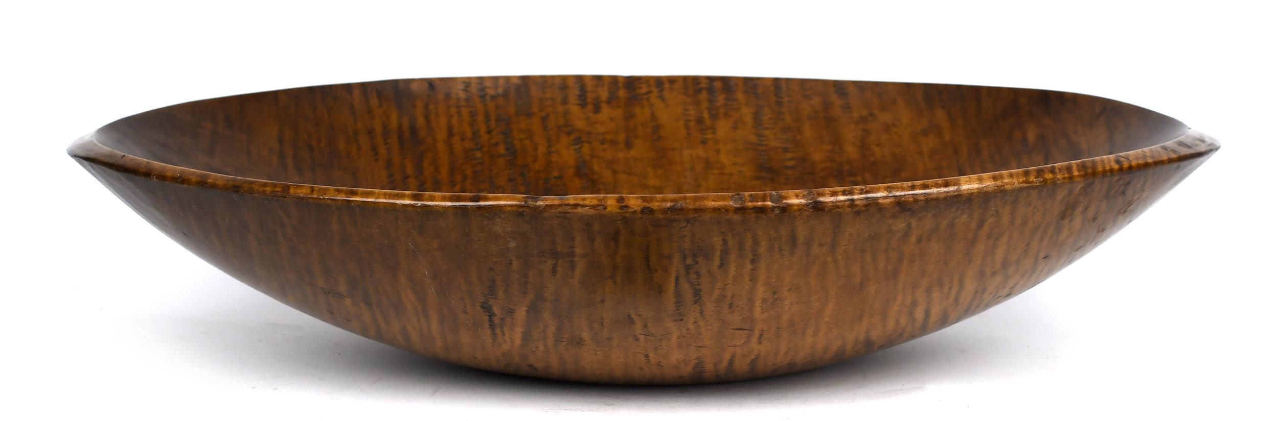 GOOD 19TH C. CARVED TIGER MAPLE