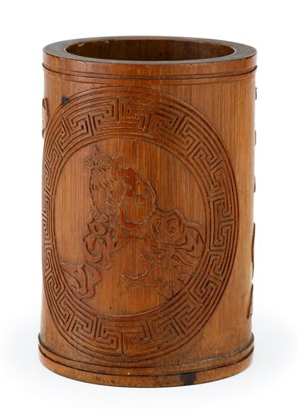 Good Chinese bamboo brush pot,