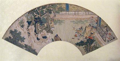 Good Chinese painted fan   