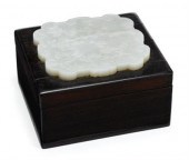 Good Chinese zitan and jade pl