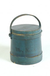 GOOD DECORATED FIRKIN WITH SHA