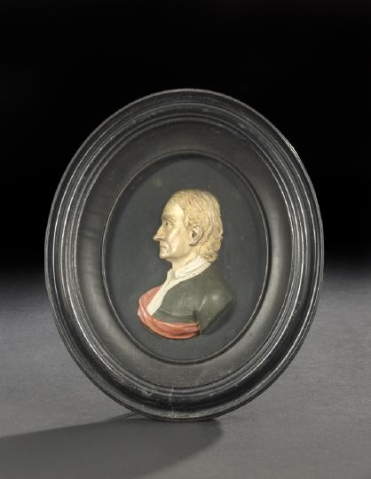 Good English Oval Wax Portrait