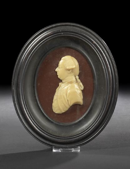 Good English Oval Wax Portrait