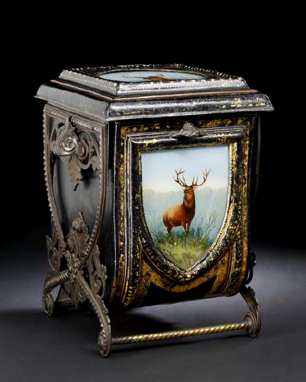 Good English Parcel-Gilt Cast-Iron,