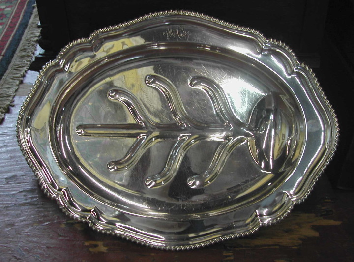 Good English Silverplate Footed