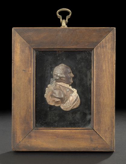 Good French Bronzed Wax Portrait