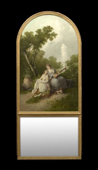 Good French Carved Giltwood Trumeau