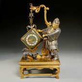 GOOD FRENCH "JAPONISME" BRONZE