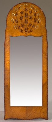 Good George V Inlaid Walnut Ar