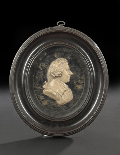 Good Georgian Oval Wax Portrait