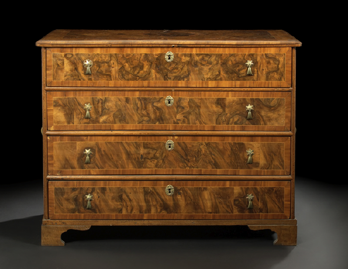 Good German Walnut and Burl Wood