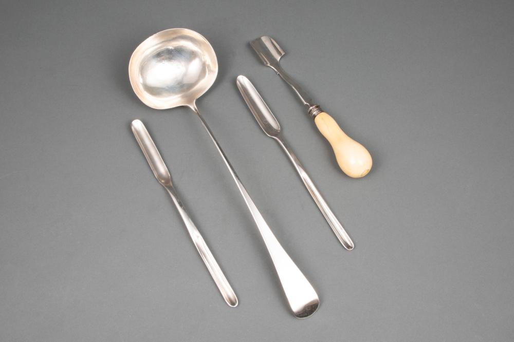 GOOD GROUP OF GEORGIAN STERLING