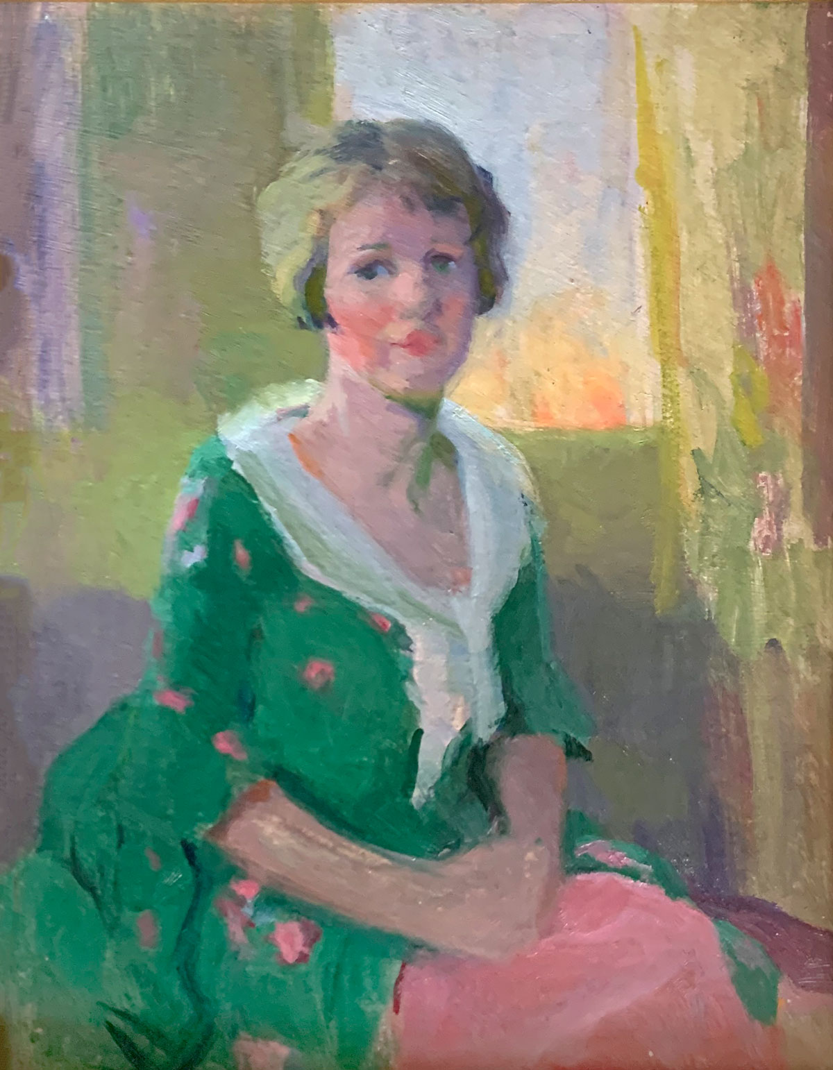 GOOD IMPRESSIONIST PORTRAIT OF A