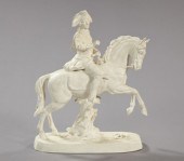 Good Ivory-Glazed Pottery Eque