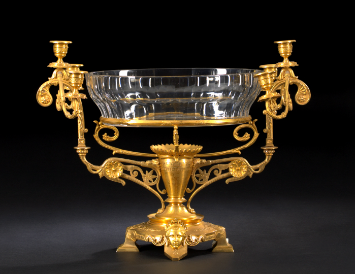 Good, Large Baccarat Gilt-Lacquered