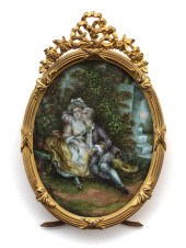 GOOD MINIATURE PAINTING ON IVO