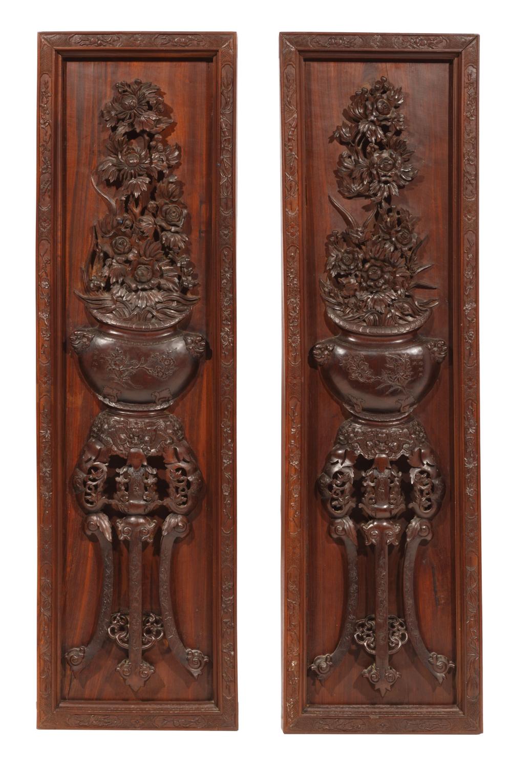 GOOD PAIR OF CHINESE HARDWOOD