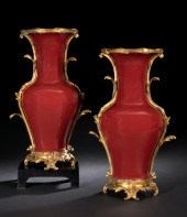 Good Pair of Chinese Oxblood P