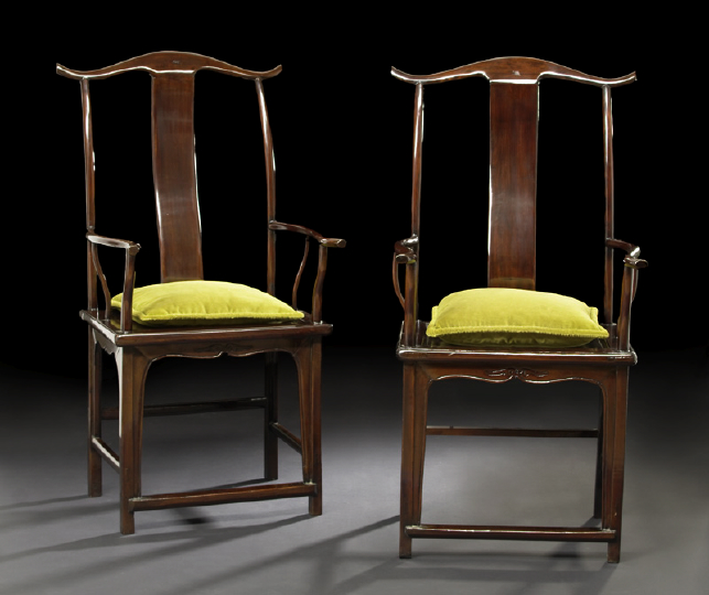 Good Pair of Chinese Rosewood "Yoke