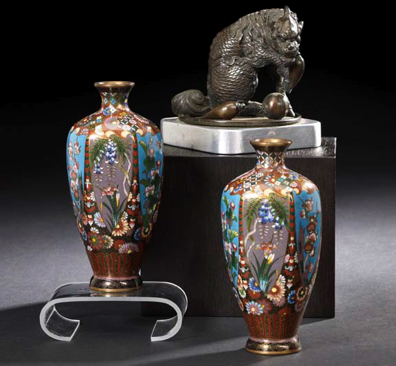 Good Pair of Japanese Cloisonne