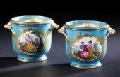 Good Pair of Sevres Bleu Celes
