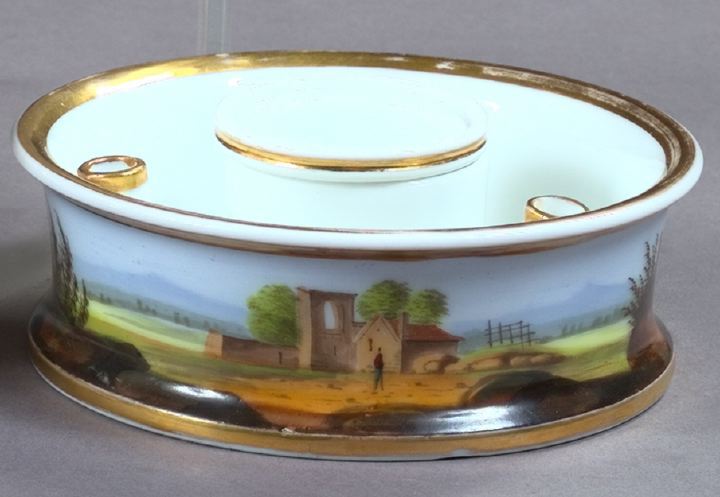 Good Paris Porcelain Open Encrier,