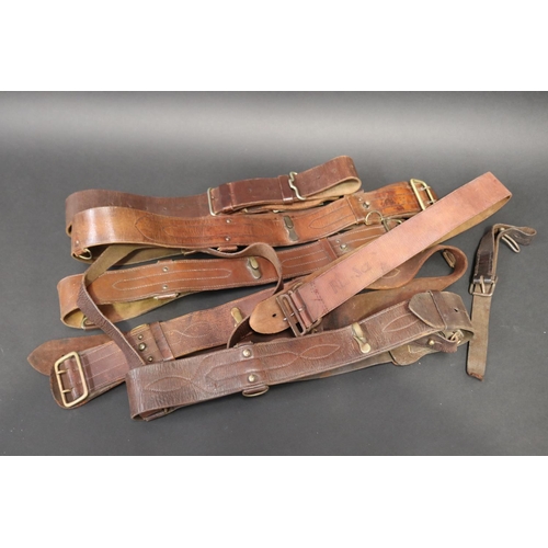 Good selection of antique leather