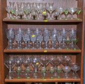GOOD SELECTION OF GLASS TABLEW