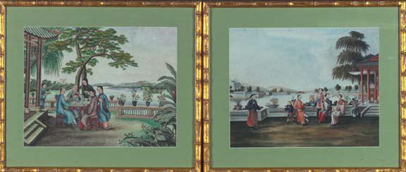 Good Set of Five Chinese Watercolor