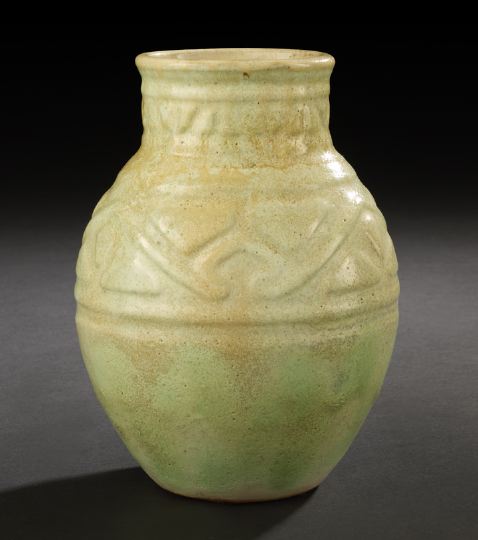 Good Shearwater Pottery Carved