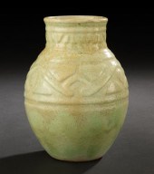 Good Shearwater Pottery Carved