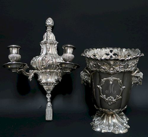 GOOD SILVERPLATE: WINE COOLER AND