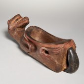 GOOD TSIMSHIAN CARVED WOOD BOW